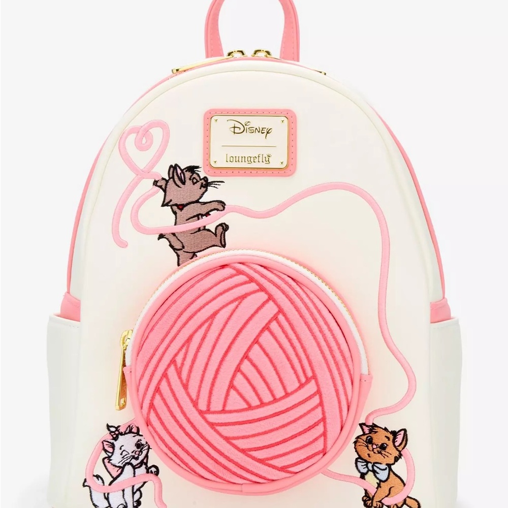 Loungefly Disney The Aristocats Kittens & Yarn Mini Backpack NWT